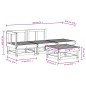 vidaXL 4-tlg. Garten-Lounge-Set Schwarz Massivholz Kiefer vidaXL 4-tlg. Garten-Lounge-Set Schwarz Massivholz Kiefer