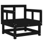 vidaXL 7-tlg. Garten-Lounge-Set Schwarz Massivholz Kiefer vidaXL 7-tlg. Garten-Lounge-Set Schwarz Massivholz Kiefer