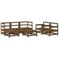 vidaXL 7-tlg. Garten-Lounge-Set Honigbraun Massivholz Kiefer vidaXL 7-tlg. Garten-Lounge-Set Honigbraun Massivholz Kiefer