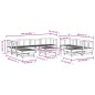 vidaXL 11-tlg. Garten-Lounge-Set Grau Massivholz Kiefer vidaXL 11-tlg. Garten-Lounge-Set Grau Massivholz Kiefer