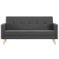 vidaXL Sofa Stoff Dunkelgrau vidaXL Sofa Stoff Dunkelgrau