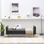 vidaXL Sofa Stoff Dunkelgrau vidaXL Sofa Stoff Dunkelgrau