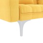 vidaXL Schlafsofa Gelb Stoff vidaXL Schlafsofa Gelb Stoff