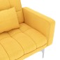 vidaXL Schlafsofa Gelb Stoff vidaXL Schlafsofa Gelb Stoff