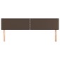 vidaXL Kopfteile 2 Stk. Braun 90x5x78/88 cm Kunstleder