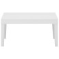 vidaXL 6-tlg. Garten-Lounge-Set mit Auflagen Kunststoff Weiß vidaXL 6-tlg. Garten-Lounge-Set mit Auflagen Kunststoff Weiß