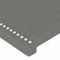 vidaXL Bettgestell mit Kopfteil Dunkelgrau 90x190 cm Stoff vidaXL Bettgestell mit Kopfteil Dunkelgrau 90x190 cm Stoff