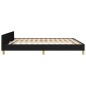 vidaXL Bettgestell mit Kopfteil Schwarz 180x200 cm Stoff vidaXL Bettgestell mit Kopfteil Schwarz 180x200 cm Stoff