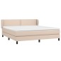 vidaXL Boxspringbett Matratze Cappuccino-Braun 160x200 cm Kunstleder vidaXL Boxspringbett Matratze Cappuccino-Braun 160x200 cm Kunstleder