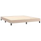 vidaXL Boxspringbett Matratze Cappuccino-Braun 160x200 cm Kunstleder vidaXL Boxspringbett Matratze Cappuccino-Braun 160x200 cm Kunstleder