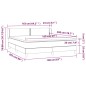 vidaXL Boxspringbett Matratze Cappuccino-Braun 160x200 cm Kunstleder vidaXL Boxspringbett Matratze Cappuccino-Braun 160x200 cm Kunstleder