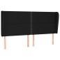 vidaXL Boxspringbett mit Matratze Schwarz 180x200 cm Stoff vidaXL Boxspringbett mit Matratze Schwarz 180x200 cm Stoff