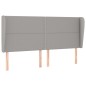 vidaXL Boxspringbett mit Matratze Hellgrau 180x200 cm Stoff vidaXL Boxspringbett mit Matratze Hellgrau 180x200 cm Stoff
