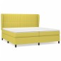 vidaXL Boxspringbett mit Matratze Grün 200x200 cm Stoff vidaXL Boxspringbett mit Matratze Grün 200x200 cm Stoff
