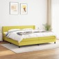 vidaXL Boxspringbett mit Matratze Grün 200x200 cm Stoff vidaXL Boxspringbett mit Matratze Grün 200x200 cm Stoff