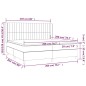 vidaXL Boxspringbett mit Matratze Grün 200x200 cm Stoff vidaXL Boxspringbett mit Matratze Grün 200x200 cm Stoff
