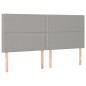 vidaXL Boxspringbett mit Matratze Hellgrau 180x200 cm Stoff vidaXL Boxspringbett mit Matratze Hellgrau 180x200 cm Stoff
