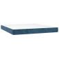 vidaXL Boxspringbett mit Matratze & LED Dunkelblau 160x200 cm Samt vidaXL Boxspringbett mit Matratze & LED Dunkelblau 160x200 cm Samt