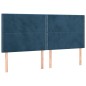 vidaXL Boxspringbett mit Matratze & LED Dunkelblau 160x200 cm Samt vidaXL Boxspringbett mit Matratze & LED Dunkelblau 160x200 cm Samt