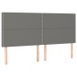 vidaXL Boxspringbett mit Matratze Dunkelgrau 160x200 cm Stoff vidaXL Boxspringbett mit Matratze Dunkelgrau 160x200 cm Stoff