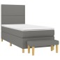 vidaXL Boxspringbett mit Matratze Dunkelgrau 90x200 cm Stoff vidaXL Boxspringbett mit Matratze Dunkelgrau 90x200 cm Stoff
