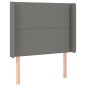 vidaXL Boxspringbett mit Matratze & LED Dunkelgrau 90x200 cm Stoff vidaXL Boxspringbett mit Matratze & LED Dunkelgrau 90x200 cm Stoff