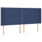 vidaXL Boxspringbett mit Matratze & LED Blau 180x200 cm Stoff vidaXL Boxspringbett mit Matratze & LED Blau 180x200 cm Stoff