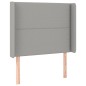 vidaXL Boxspringbett mit Matratze & LED Hellgrau 90x190 cm Stoff vidaXL Boxspringbett mit Matratze & LED Hellgrau 90x190 cm Stoff