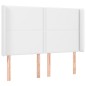 vidaXL Boxspringbett mit Matratze & LED Weiß 140x200 cm Kunstleder vidaXL Boxspringbett mit Matratze & LED Weiß 140x200 cm Kunstleder