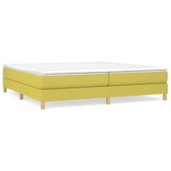 vidaXL Boxspringbett mit Matratze Grün 200x200 cm Stoff