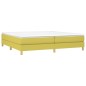 vidaXL Boxspringbett mit Matratze Grün 200x200 cm Stoff vidaXL Boxspringbett mit Matratze Grün 200x200 cm Stoff