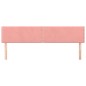 vidaXL Kopfteile 2 Stk. Rosa 80x5x78/88 cm Samt