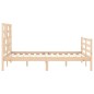 vidaXL Massivholzbett mit Kopfteil 140x190 cm vidaXL Massivholzbett mit Kopfteil 140x190 cm