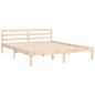 vidaXL Massivholzbett mit Kopfteil 160x200 cm vidaXL Massivholzbett mit Kopfteil 160x200 cm