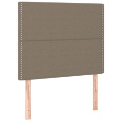 vidaXL Kopfteile 2 Stk. Taupe 80x5x78/88 cm Stoff