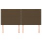 vidaXL Kopfteile 4 Stk. Dunkelbraun 80x5x78/88 cm Stoff vidaXL Kopfteile 4 Stk. Dunkelbraun 80x5x78/88 cm Stoff