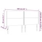 vidaXL Kopfteile 4 Stk. Hellgrau 80x5x78/88 cm Stoff