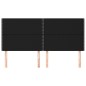 vidaXL Kopfteile 4 Stk. Schwarz 90x5x78/88 cm Stoff
