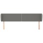 vidaXL Kopfteil mit Ohren Dunkelgrau 183x23x78/88 cm Stoff vidaXL Kopfteil mit Ohren Dunkelgrau 183x23x78/88 cm Stoff