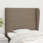 vidaXL Kopfteil mit Ohren Taupe 83x23x118/128 cm Stoff