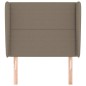 vidaXL Kopfteil mit Ohren Taupe 83x23x118/128 cm Stoff