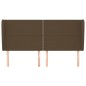 vidaXL Kopfteil mit Ohren Dunkelbraun 163x23x118/128 cm Stoff vidaXL Kopfteil mit Ohren Dunkelbraun 163x23x118/128 cm Stoff