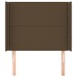 vidaXL Kopfteil mit Ohren Dunkelbraun 83x16x118/128 cm Stoff vidaXL Kopfteil mit Ohren Dunkelbraun 83x16x118/128 cm Stoff