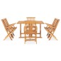 vidaXL 7-tlg. Garten-Essgruppe Klappbar Massivholz Teak vidaXL 7-tlg. Garten-Essgruppe Klappbar Massivholz Teak