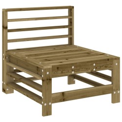 vidaXL Garten-Mittelsofa Kiefernholz Imprägniert