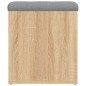 vidaXL Sitzbank mit Stauraum Sonoma-Eiche 42x42x45 cm Holzwerkstoff vidaXL Sitzbank mit Stauraum Sonoma-Eiche 42x42x45 cm Holzwerkstoff