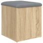 vidaXL Sitzbank mit Stauraum Sonoma-Eiche 42x42x45 cm Holzwerkstoff vidaXL Sitzbank mit Stauraum Sonoma-Eiche 42x42x45 cm Holzwerkstoff