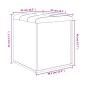vidaXL Sitzbank mit Stauraum Sonoma-Eiche 42x42x45 cm Holzwerkstoff vidaXL Sitzbank mit Stauraum Sonoma-Eiche 42x42x45 cm Holzwerkstoff