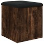 vidaXL Sitzbank mit Stauraum Räuchereiche 42x42x45 cm Holzwerkstoff vidaXL Sitzbank mit Stauraum Räuchereiche 42x42x45 cm Holzwerkstoff