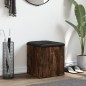 vidaXL Sitzbank mit Stauraum Räuchereiche 42x42x45 cm Holzwerkstoff vidaXL Sitzbank mit Stauraum Räuchereiche 42x42x45 cm Holzwerkstoff